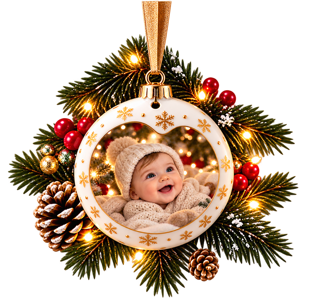 Décoration personnalisée pour un premier Noël