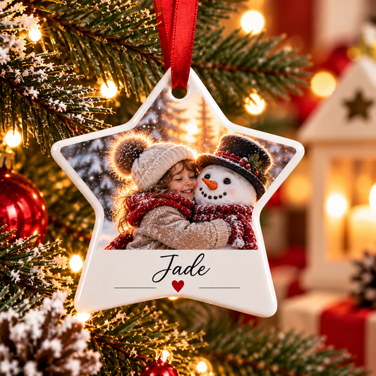 Étoile de Noël personnalisée