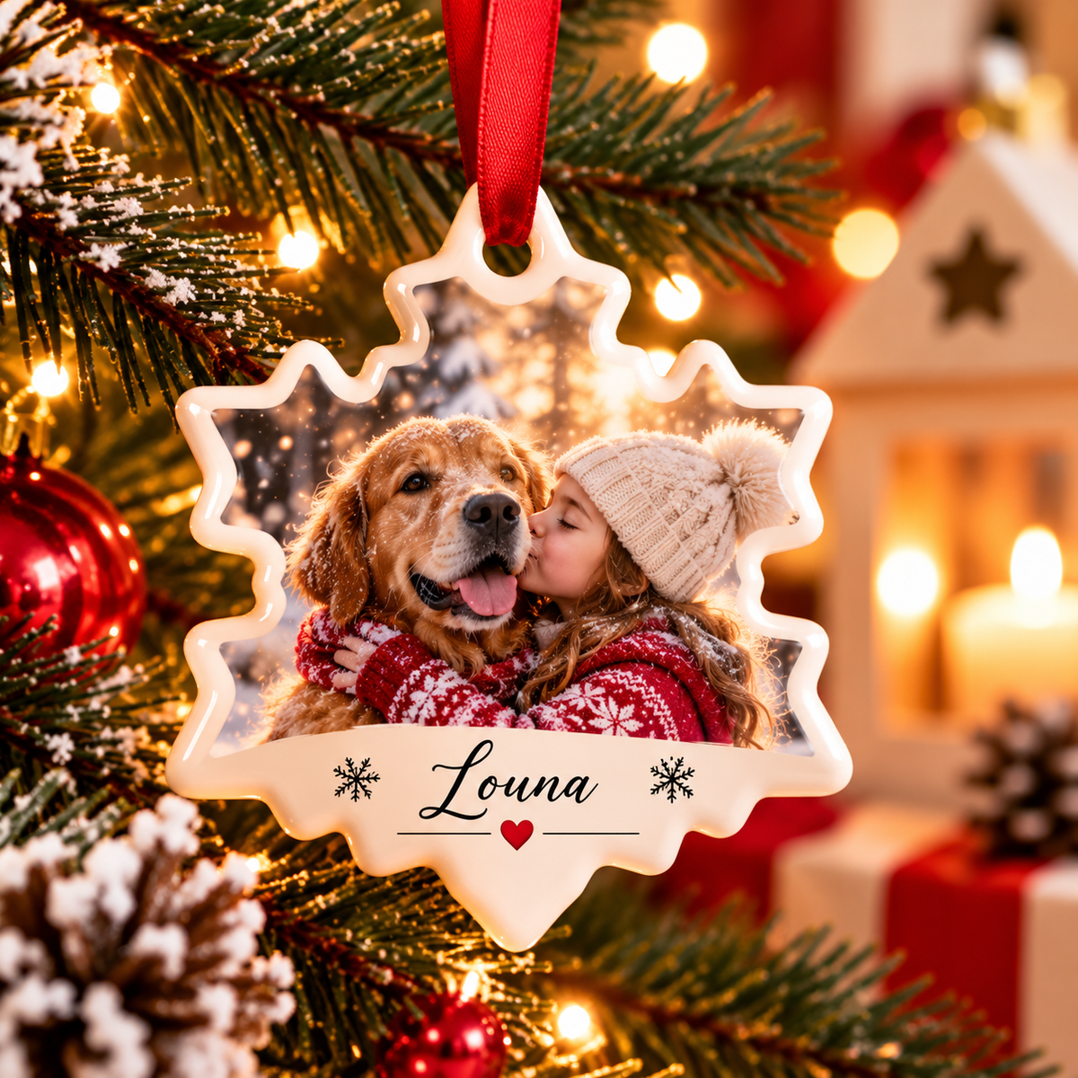 Flocon de Noël personnalisé