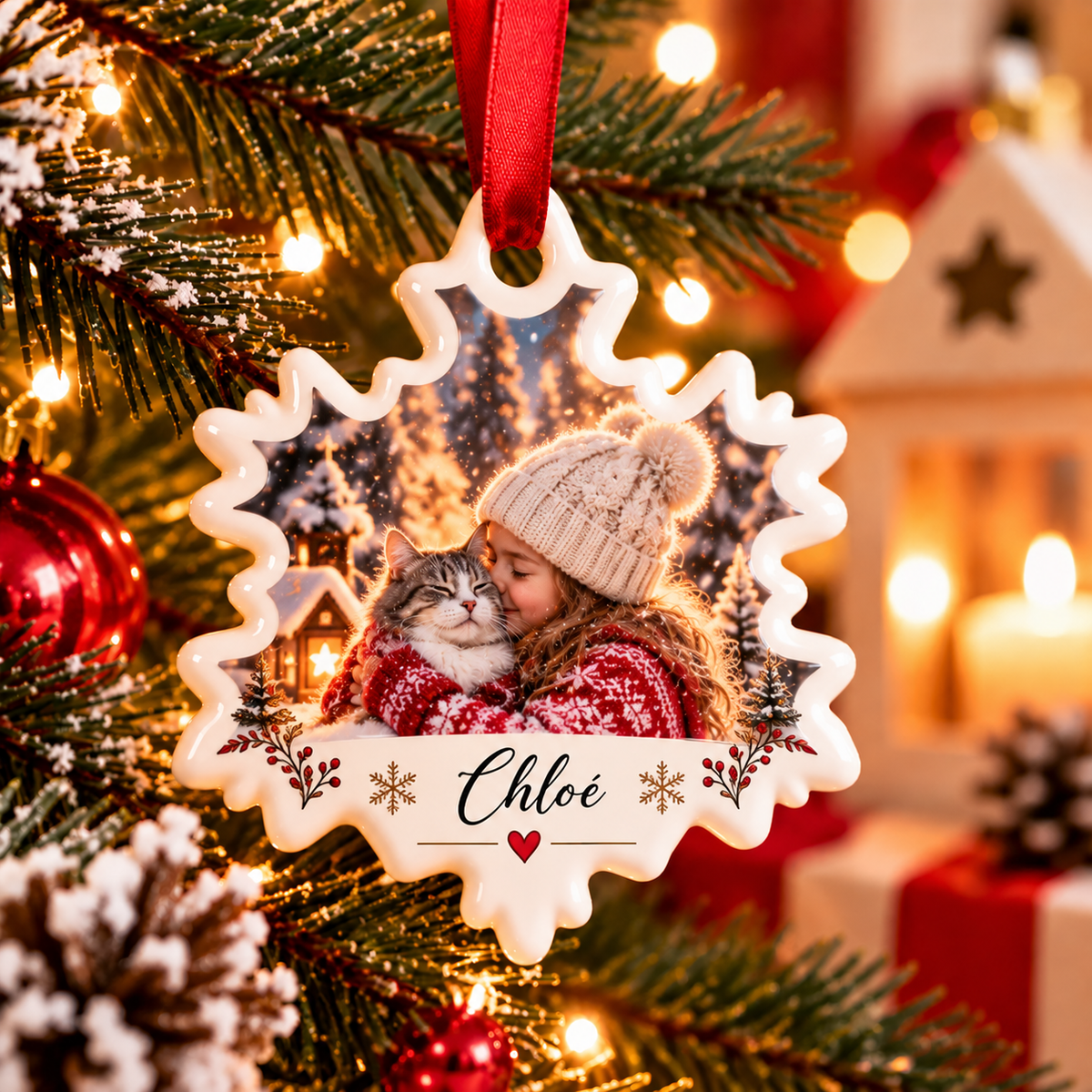 Flocon de Noël personnalisé