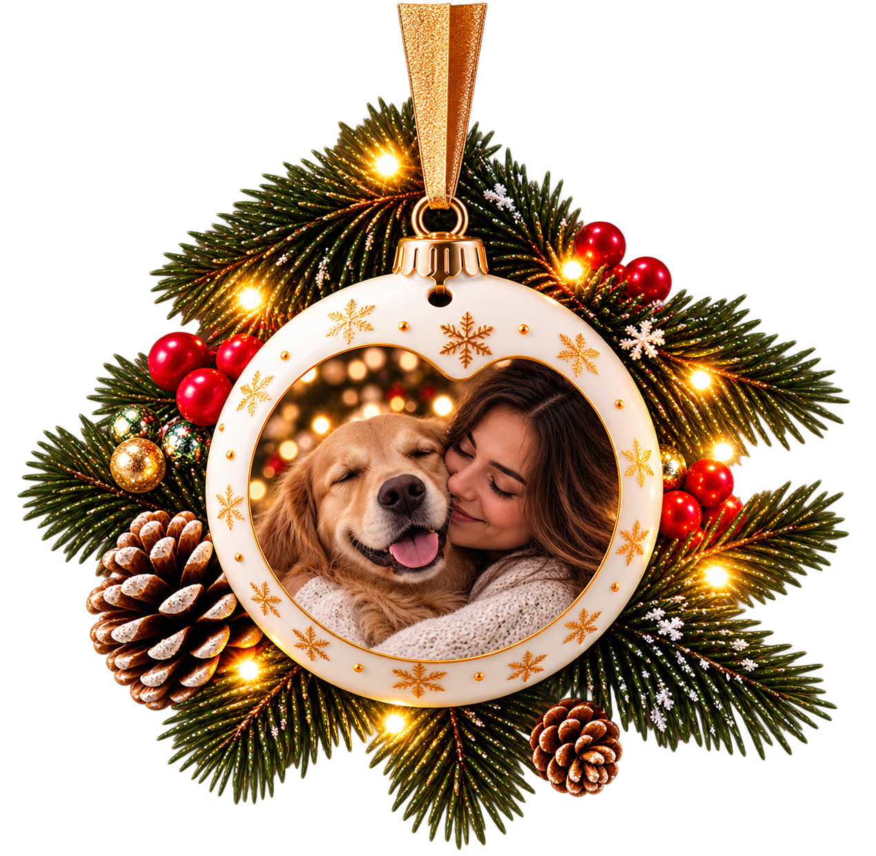 Décoration de Noël personnalisée souvenir
